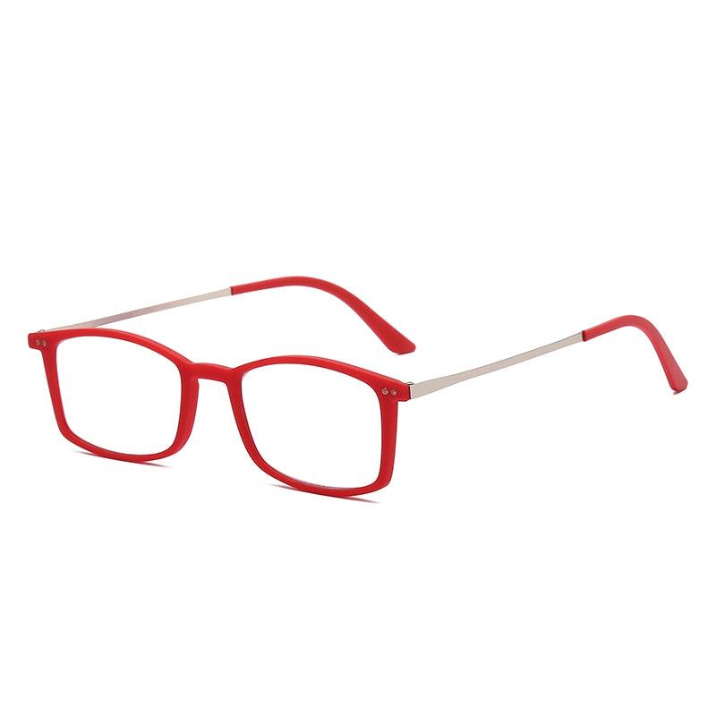 Metal Frame Portable Reading Glasses with Case Sticker