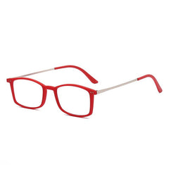 Metal Frame Portable Reading Glasses with Case Sticker