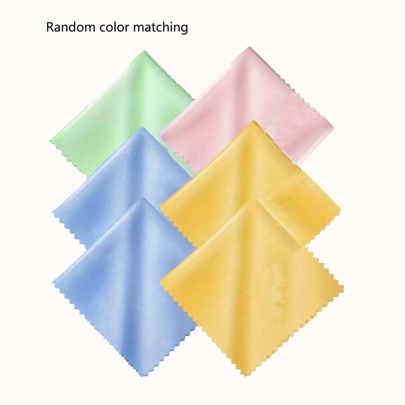 12pcs Microfiber Cleaning Cloths Multicolor Glasses Cleaning Cloth