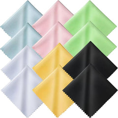 12pcs Microfiber Cleaning Cloths Multicolor Glasses Cleaning Cloth