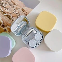 Lens Case Square Box Portable Pupil Case Duplex Box Glossy Storage Box
