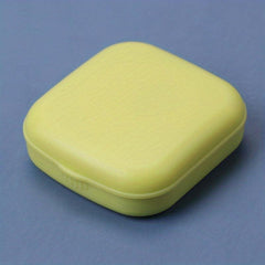 1pc Lens Case Plastic Lens Companion Case With Mirror Mini Compact Lens Case