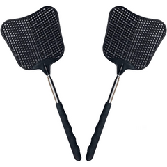 Telescopic Fly Swatter Set Durable Stainless Steel Handle