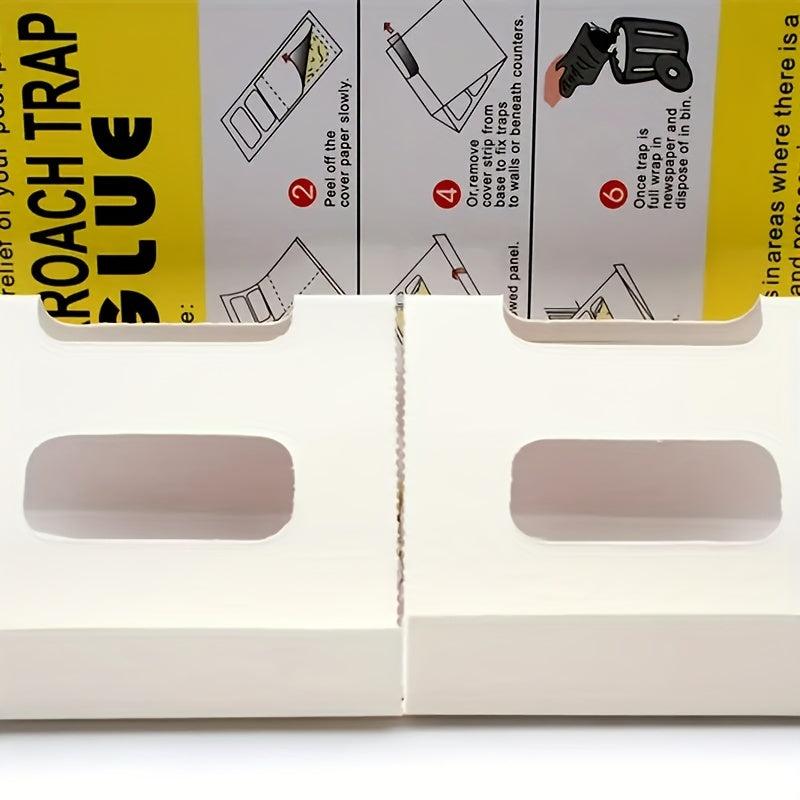 12pcs Cockroach Trap Glue Sticker Strong Inset Cleaner