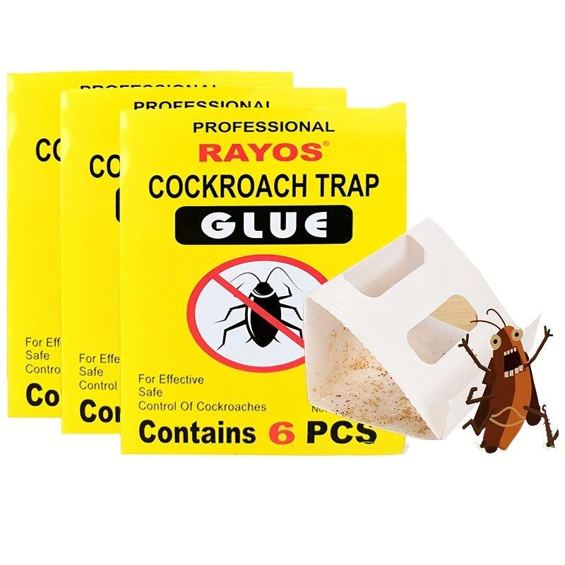 12pcs Cockroach Trap Glue Sticker Strong Inset Cleaner