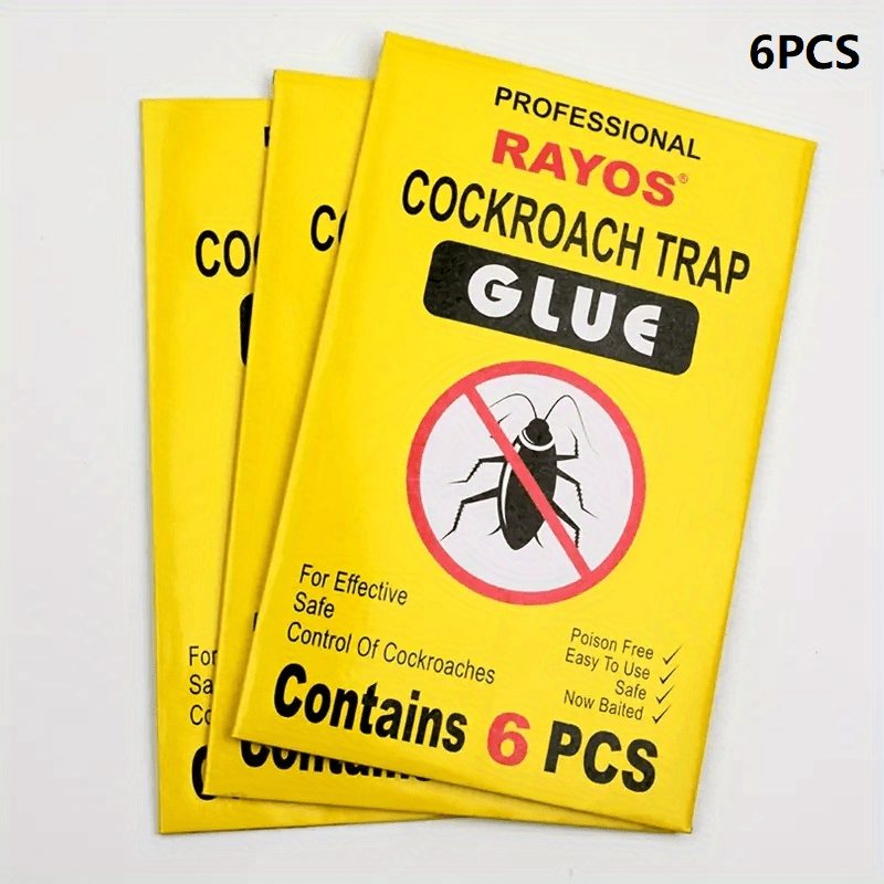 12pcs Cockroach Trap Glue Sticker Strong Inset Cleaner