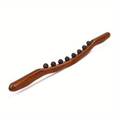 Wooden 8 Beads Massage Stick Lymphatic Drainage Body Shaping Tool