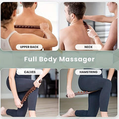Wooden 8 Beads Massage Stick Lymphatic Drainage Body Shaping Tool