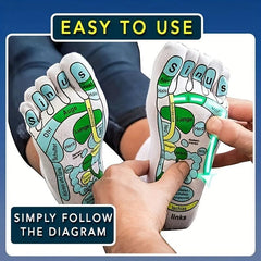 Illustrated Acupoint Socks Massage Socks with Massage Stick