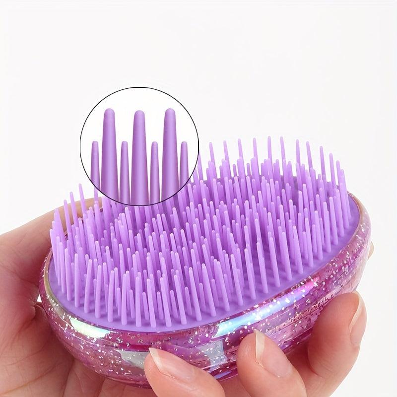 Colorful Hairdressing Comb Massage Comb for Women Manual Head Massager