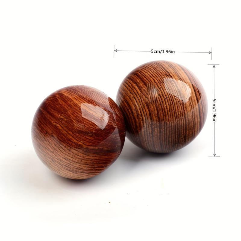 Rosewood Hand Massage Balls - Stress Relief Gift
