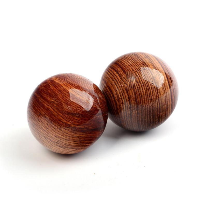 Rosewood Hand Massage Balls - Stress Relief Gift