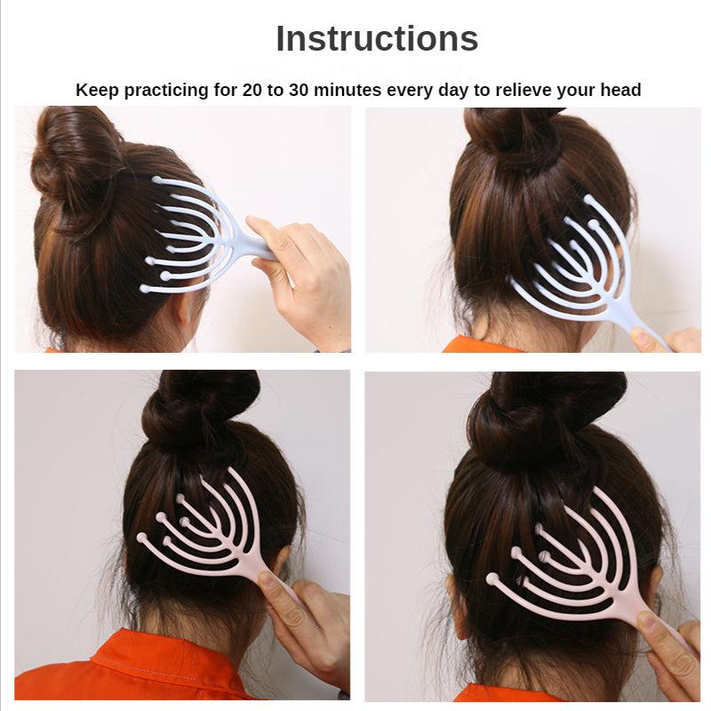 Scalp Massager Handheld 9 Claws Massage Hair Care Stress Relax Office Home SPA