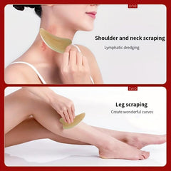 2pcs OX Horn Gua Sha Massage Tool for Face & Body Anti Aging Skin Care