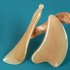 2pcs OX Horn Gua Sha Massage Tool for Face & Body Anti Aging Skin Care