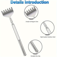 Telescoping Back Scratcher Stainless Steel Rod
