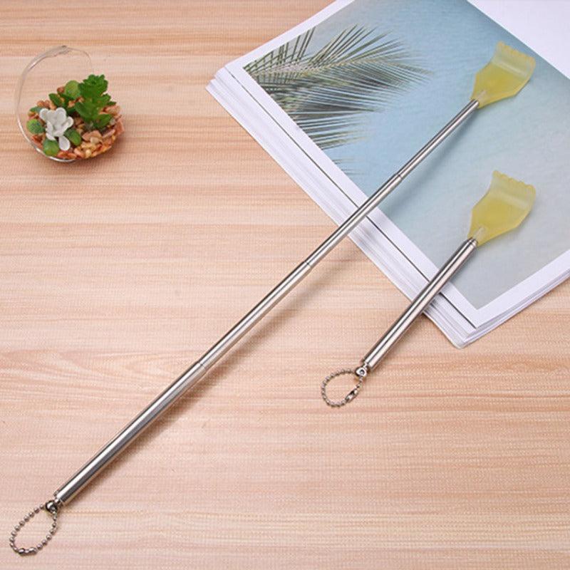 Extendable Stainless Steel Back Scratcher For Itch Relief And Massage