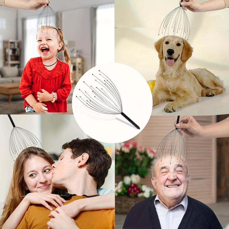 2pcs Head Massager Scratcher Handheld Scalp Massage For Relaxation