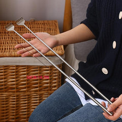 1pc Back Scratcher Stainless Steel Telescopic Anti Itch Claw Massager