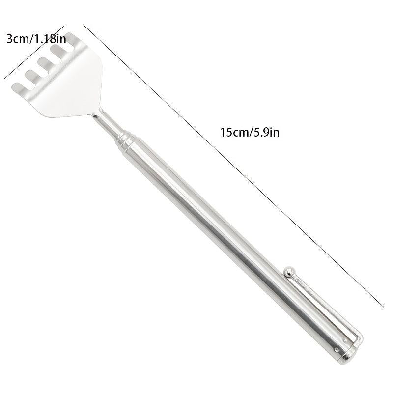 1pc Back Scratcher Stainless Steel Telescopic Anti Itch Claw Massager