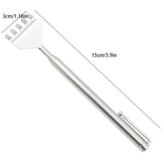 1pc Back Scratcher Stainless Steel Telescopic Anti Itch Claw Massager