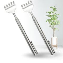 1pc Back Scratcher Stainless Steel Telescopic Anti Itch Claw Massager
