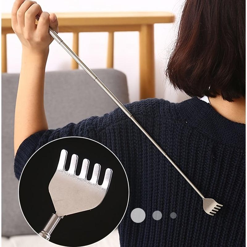 Adjustable Back Scratcher Stainless Steel Portable Extendable Claw Extender