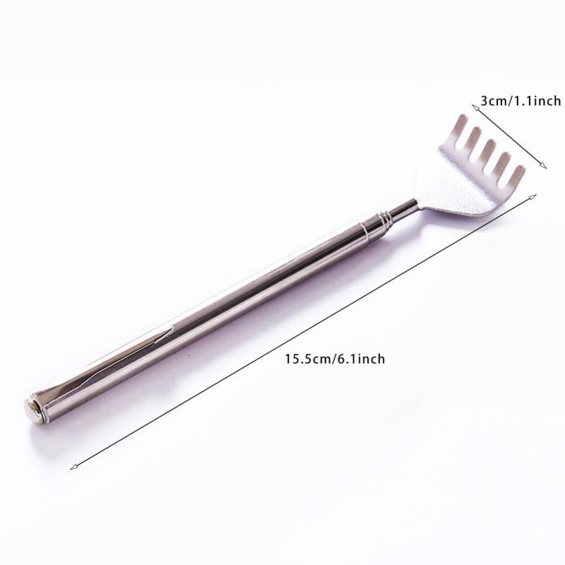 Adjustable Back Scratcher Stainless Steel Portable Extendable Claw Extender
