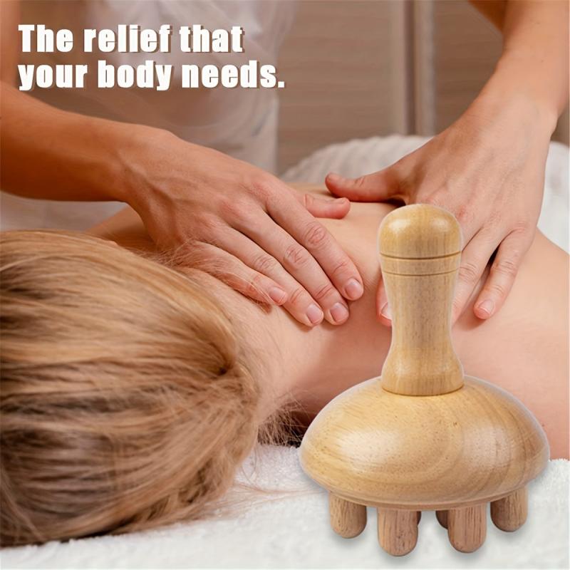 2pcs Wood Mushroom Massager Wooden Massage Stick Wood Massager