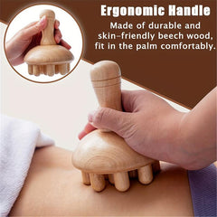 2pcs Wood Mushroom Massager Wooden Massage Stick Wood Massager