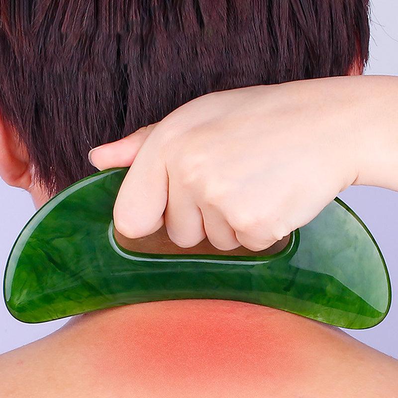 Gua Sha Massage Tool With Handle Resin Lymphatic Drainage Massager