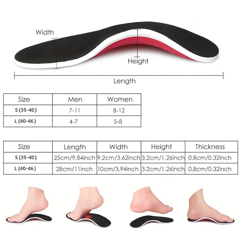 Men's Extra Support Insoles, Shock Absorption & Arch Support