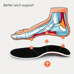 Men's Extra Support Insoles, Shock Absorption & Arch Support