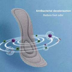 5D Memory Foam Orthopedic Insoles Nano Antibacterial Deodorant Insoles