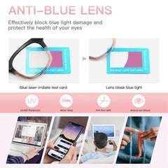 4Pack Reading Glasses Light Blocking Square Computer Readers For Women & Men