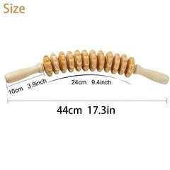 Wood Massage Roller Trigger Point Paste for Lymphatic Drainage