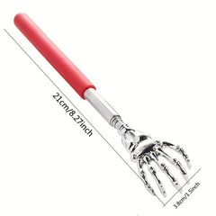 Telescopic Skull Back Scratcher Extendable Rubber Handle Back Scratchers