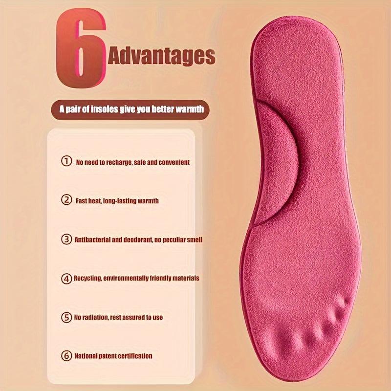 Memory Foam Self-heating Insoles for Winter Warmth