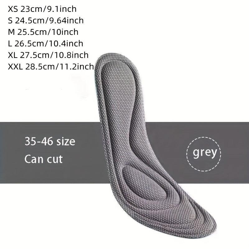 Men's Women's 5D Memory Foam Insole Antibacterial Sweat Absorption Running Pad
