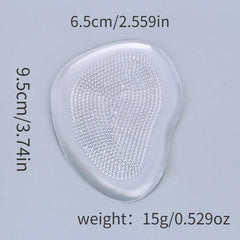Front Half Pad Silicone Anti Slip Insole Soft Thick Adjustable Size