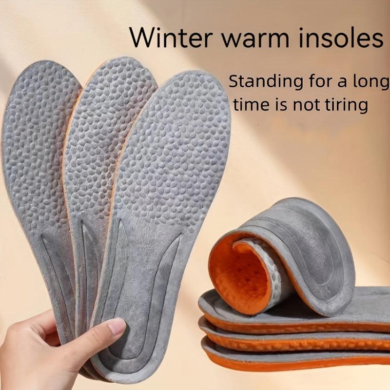 Warm Plush Insoles - Shock Absorption, Cushioned Comfort