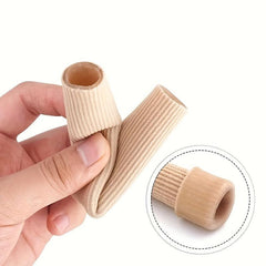 2pcs Toe Sleeve Protectors Soft Toe Separators Foot Care Tool