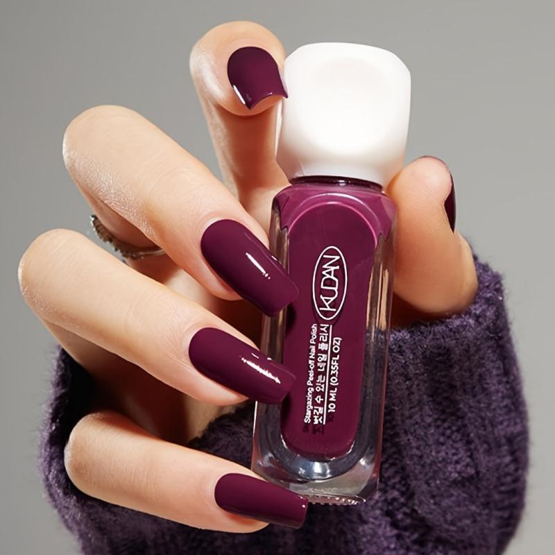 10ml Water Based Removable Nail Polish Quick Dry Alcohol Solid Manicure