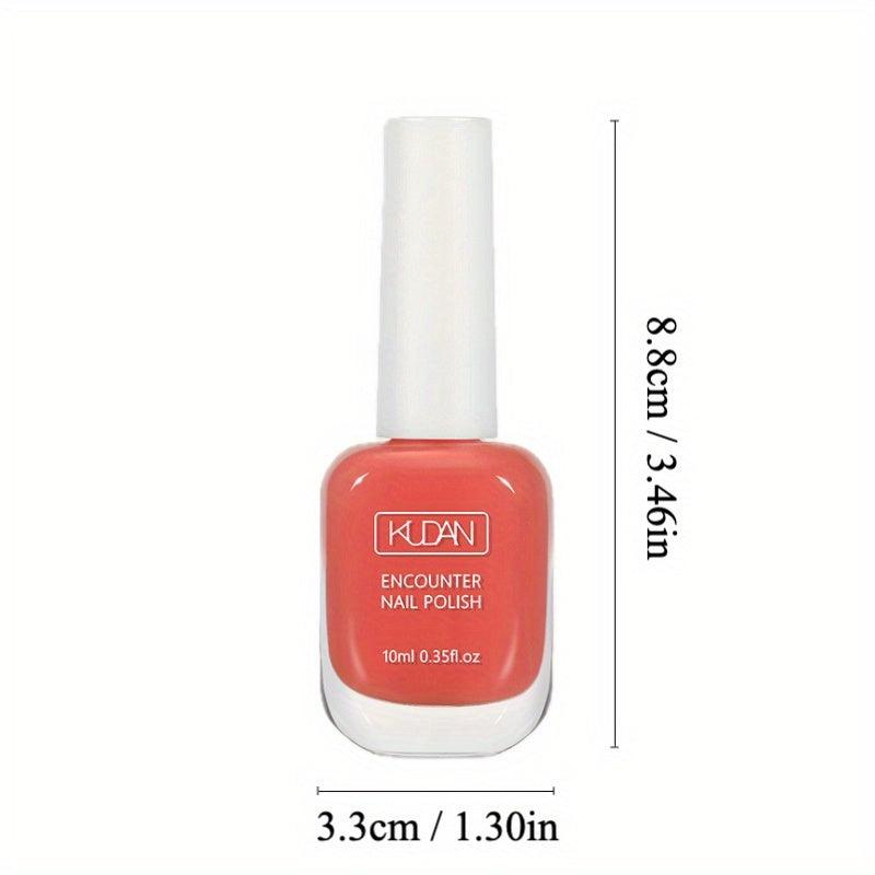 2 Pack Water Based Nail Polish Quick Dry Long Lasting Peel Off 10ml
