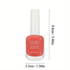 2 Pack Water Based Nail Polish Quick Dry Long Lasting Peel Off 10ml