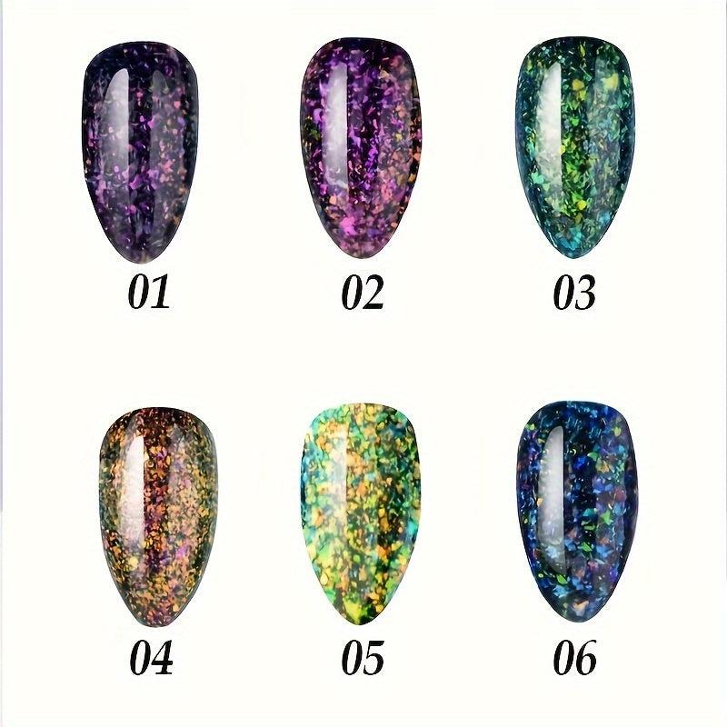 Aurora Gel Nail Polish Top Coat Hybrid Gel Varnish