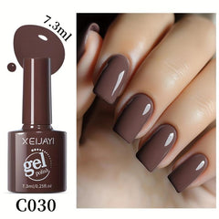 Autumn & Winter Gel Nail Polish Set 9 Colors Soak Off Alcohol Glossy Finish