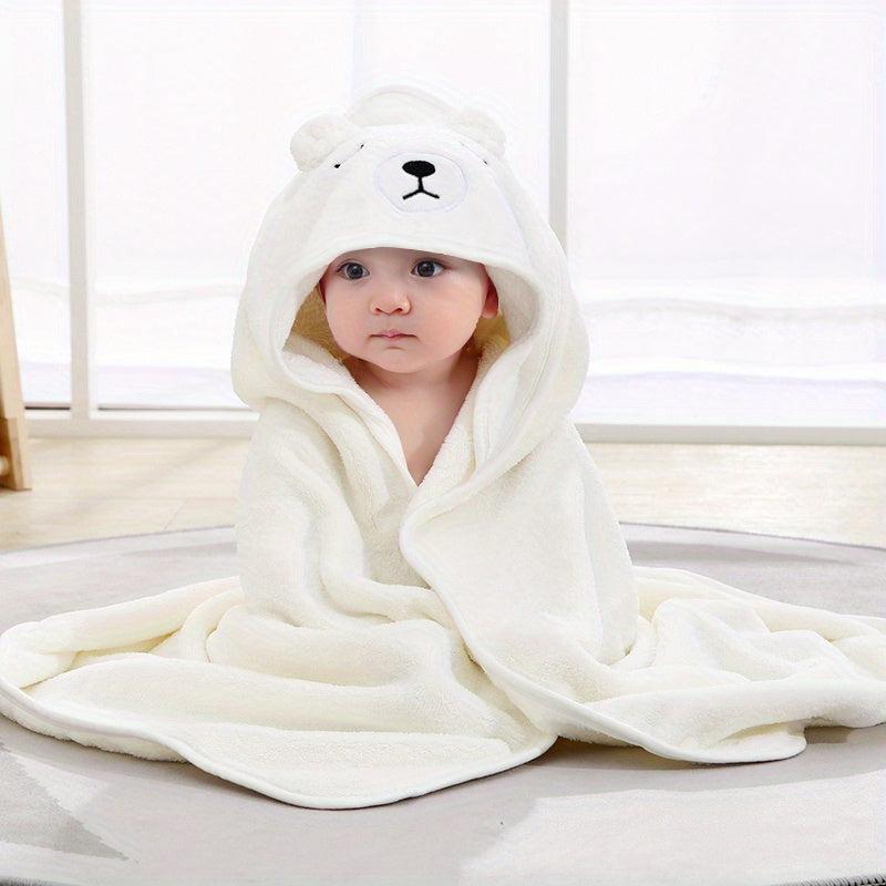 Animal Bath Towel for Boys & Girls - Absorbent Microfiber Coral Fleece Blanket