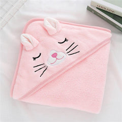 Soft Hooded Towel Blanket for Baby Boys Girls