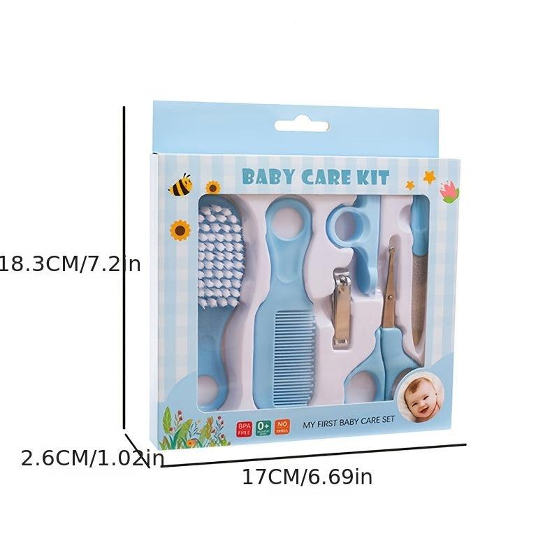 6 Pcs Newborn Baby Nail Hair Care Kit Infant Grooming Set